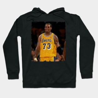 Dennis Rodman in Lakers Hoodie